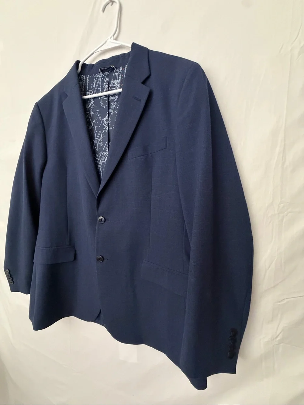 Náutica Men's Navy Blazer - Classic Two-Button Suit Jacket Size 44R(A813)